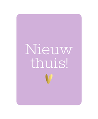Wenskaarten A6 - Nieuw thuis + hart