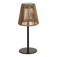 Salford Lamp, oplaadbaar met geïntegreerd zonnepaneel, bruin/zwart