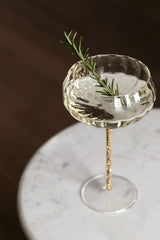 Gusta | Cocktail glas | Goud/ Glitter