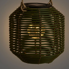 Crewe Lantern, oplaadbaar met geïntegreerd zonnepaneel, groen