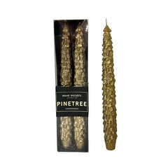 dinerkaars Pinetree goud set van 2
