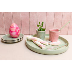 Marmer ei kaars - Roze - L