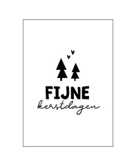 Kaart Fijne kerstdagen