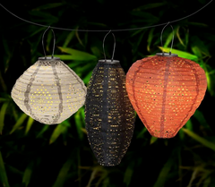 Foxdale LED-lantaarn - Grijze, oplaadbare zonne-lantaarn, 20x20x40 cm