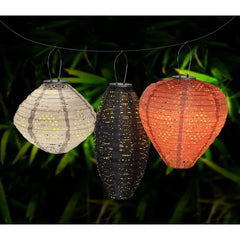 Harwood Led Lantern - Wit, oplaadbare zonne-lantaarn, 30x30x26,5 cm