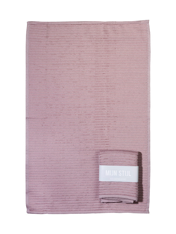 Handdoek | oud roze